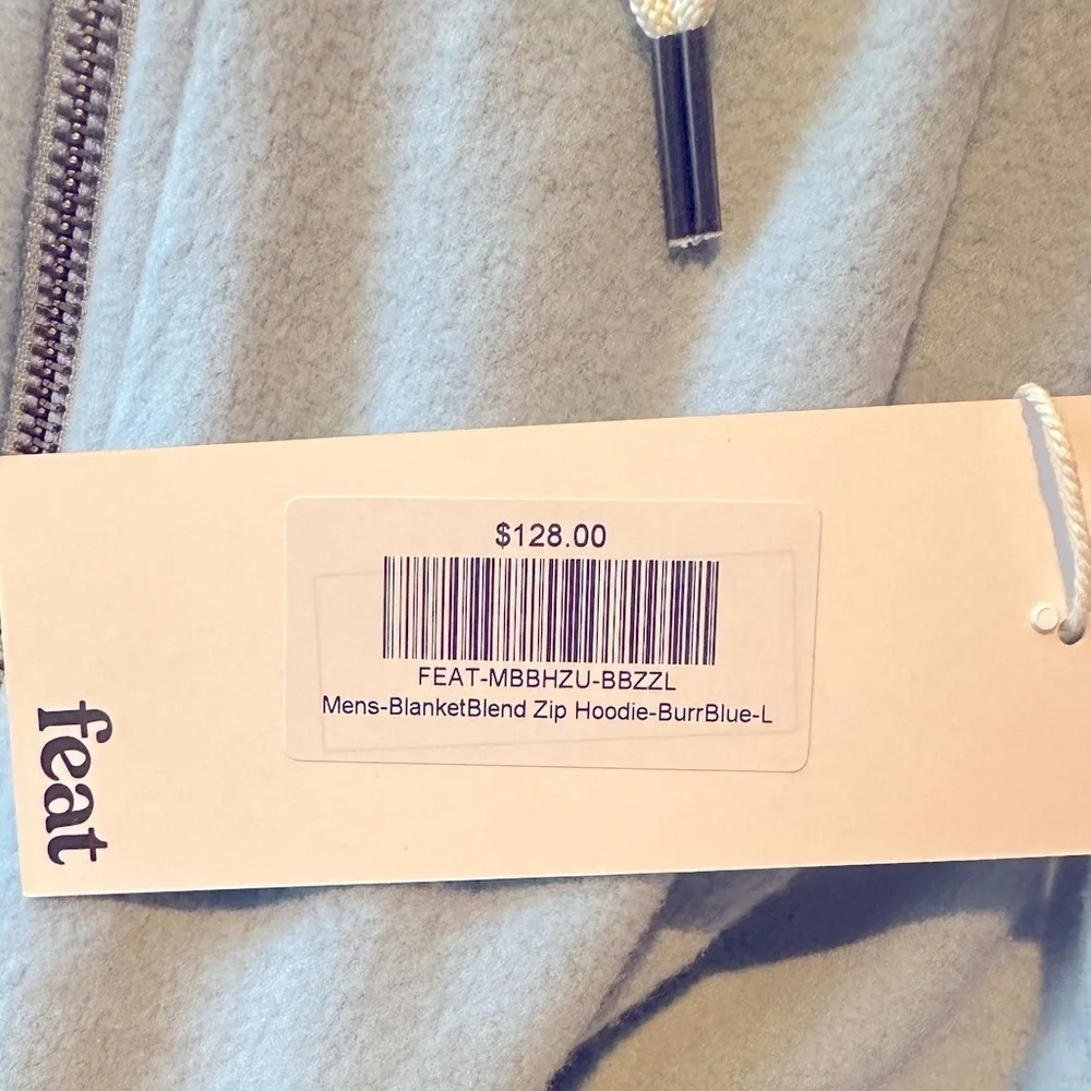 Feat Clothing BlanketBlend Zip Up Hoodie Large MSRP $128 - Picture 3 of 5